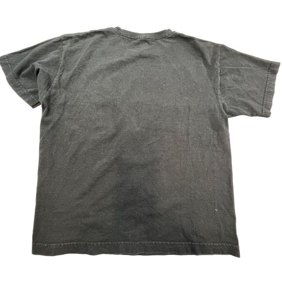 Vans Women's Floral Print Logo Crew Neck Short Sleeve T-Shirt Black Size Large - Picture 3 of 5